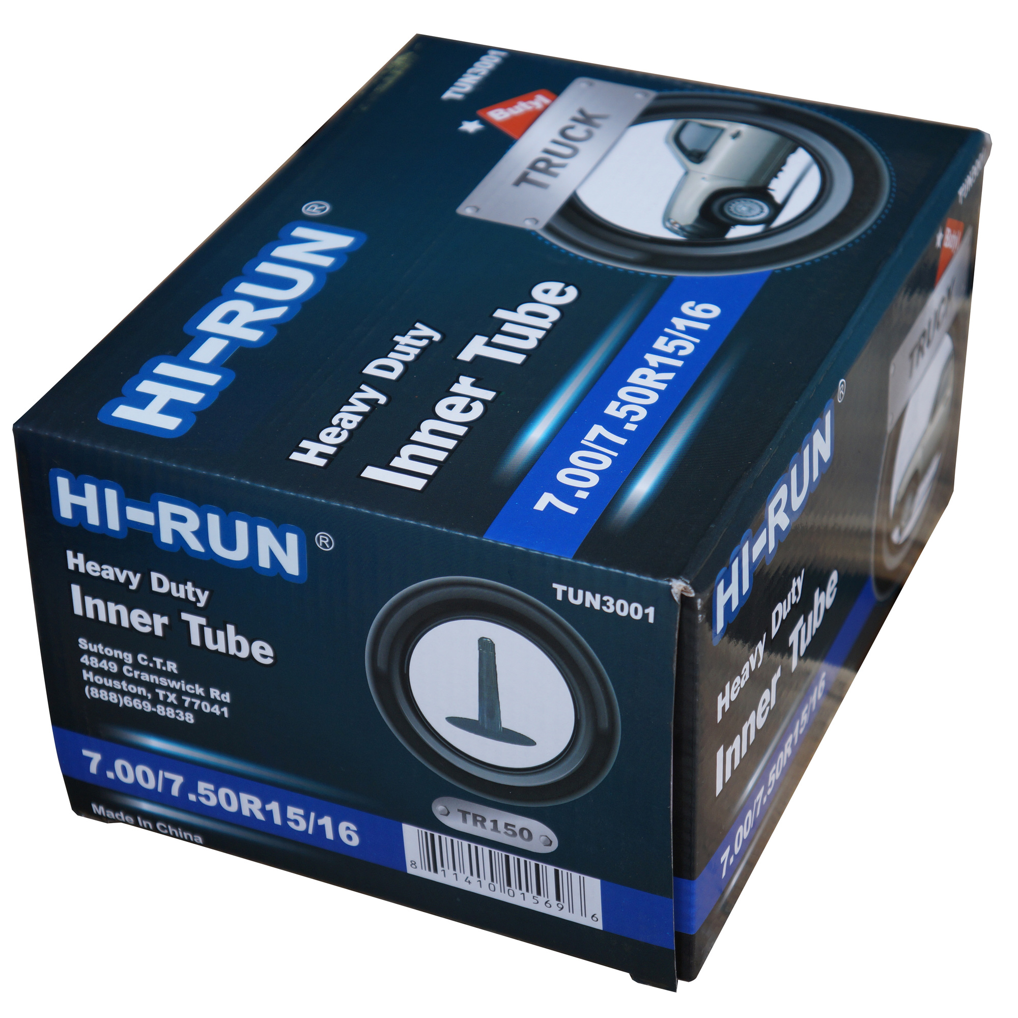 HI-RUN, Tube 7.00/7.50R15/16 (TR150) Light Truck, Fits Rim Size 15 in, Included (qty.) 1 Model# TUN3001